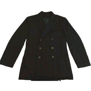 Vintage B Max Women Black Double Breasted Blazer  Small Beautiful Design On Slvs